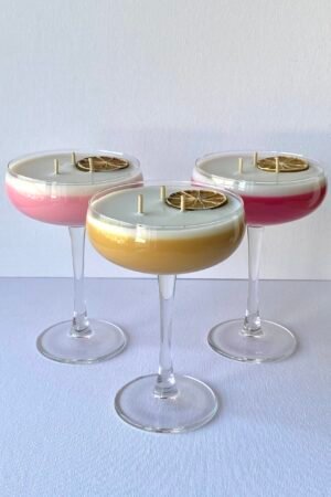 Set de trei lumânări cocktail