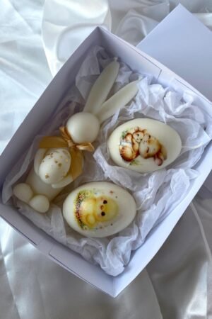 Set 1 Iepuraș & 2 Ouă cu ilustrații