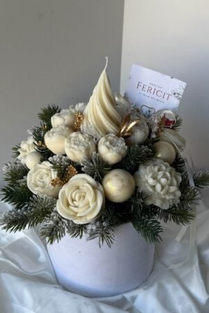 Aranjament din ceară Golden Winter Luxe